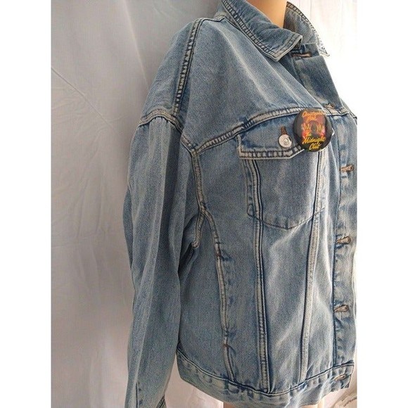 H&M Divided Jean Jacket The Midnight Club NWT size large - Picture 4 of 12